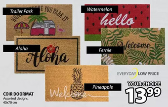 JYSK Coir doormat offer
