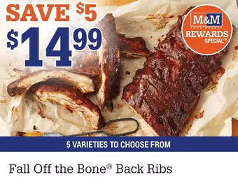 M & M Food Market Fall off the bone back ribs offer