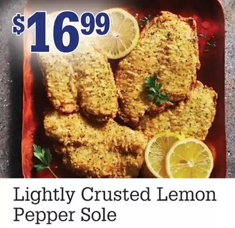 M & M Food Market Lightly crusted lemon pepper sole offer