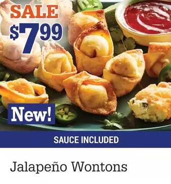 M & M Food Market Jalapeño wontons offer