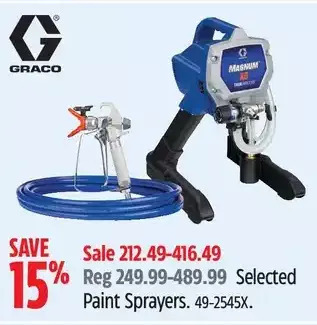 Canadian Tire Graco paint sprayers offer