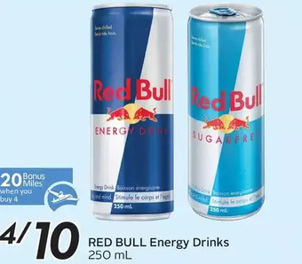 Sobeys Red bull energy drinks offer