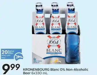 Sobeys Kronenbourg blanc 0% non-alcoholic beer offer