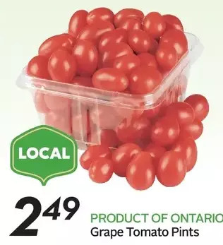 Sobeys Grape tomato pints offer