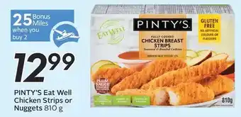 Sobeys Pinty's eat well chicken strips or nuggets offer