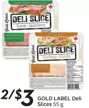 Sobeys Gold label deli slices offer