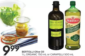 Sobeys Bertolli olive oil, organic or carapelli offer