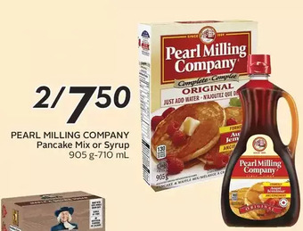 Sobeys Pearl milling company pancake mix or syrup offer