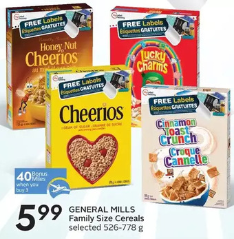 Sobeys General mills family size cereals offer