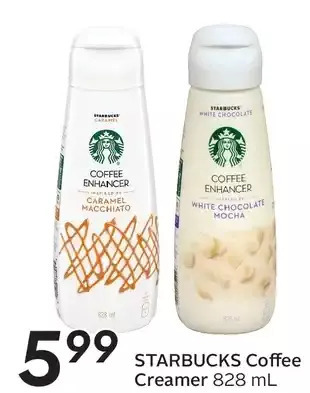 Sobeys Starbucks coffee creamer offer