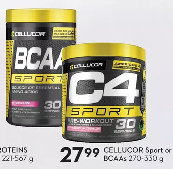 Sobeys Cellucor sport or bcaas offer