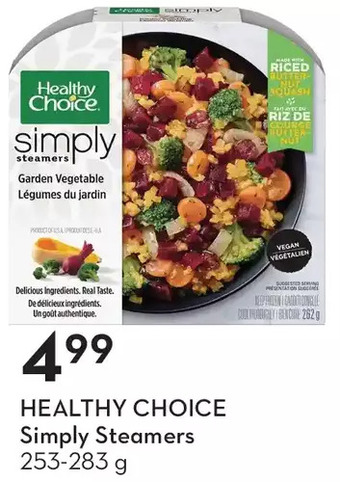 Sobeys Healthy choice simply steamers offer