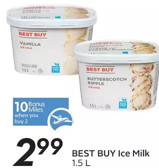 Sobeys Best buy ice milk offer