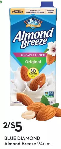 Sobeys Blue diamond almond breeze offer