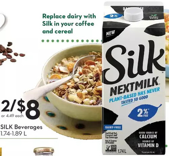Sobeys Silk beverages offer