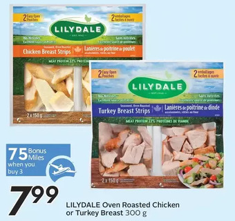 Sobeys Lilydale oven roasted chicken or turkey breast offer
