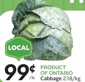 Sobeys Cabbage offer