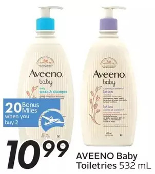 Sobeys Aveeno baby toiletries offer