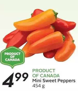 Sobeys Mini sweet peppers offer