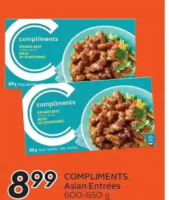 Sobeys Compliments asian entrées offer