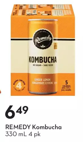 Sobeys Remedy kombucha offer