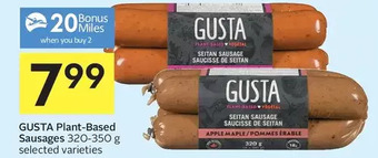 Foodland Gusta plant-based sausages offer