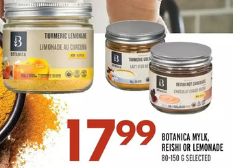 Sobeys Botanica mylk, reishi or lemonade offer