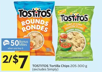 Foodland Tostitos tortilla chips offer