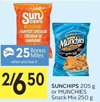Foodland Sunchips or munchies snack mix offer