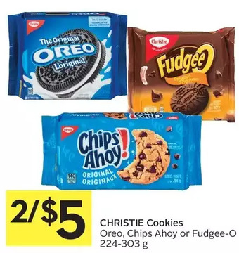 Foodland Christie cookies oreo, chips ahoy or fudgee-o offer