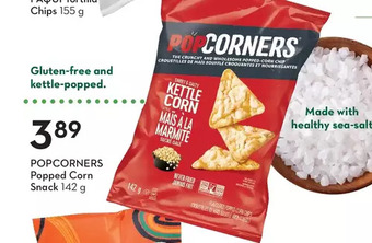 Sobeys Popcorners popped corn snack offer