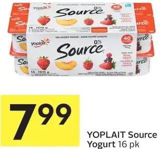 Foodland Yoplait source yogurt offer