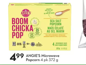 Sobeys Angie's microwave popcorn offer
