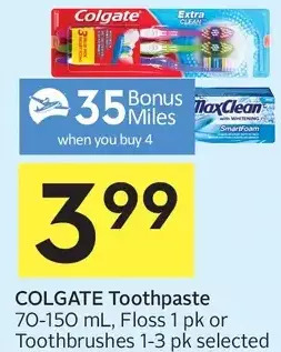Foodland Colgate toothpaste, floss or toothbrushes offer