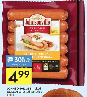 Foodland Johnsonville smoked sausage offer