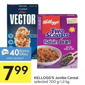 Foodland Kellogg's jumbo cereal offer