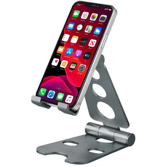 Staples Powerology universal aluminum smartphone and tablet foldable stand offer