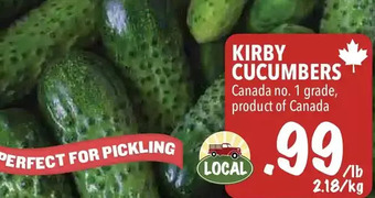 Farm Boy Kirby cucumbers offer