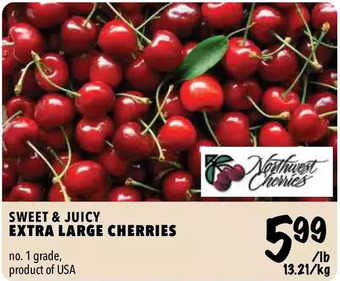 Farm Boy Sweet & juicy extra large cherries offer
