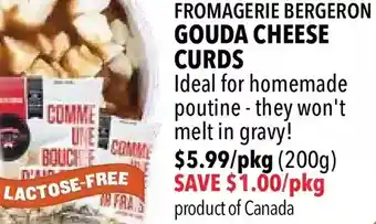Farm Boy Fromagerie bergeron gouda cheese curds offer