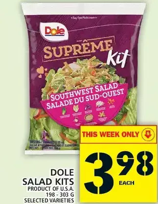 Food Basics Dole salad kits offer