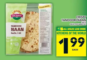 Food Basics Crispy tandoori naan offer