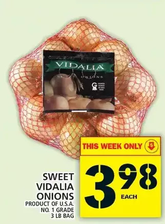 Food Basics Sweet vidalia onions offer