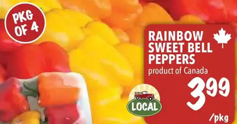 Farm Boy Rainbow sweet bell peppers offer