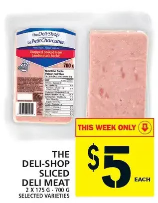 Food Basics The deli-shop sliced deli meat offer