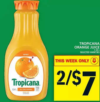 Food Basics Tropicana orange juice offer
