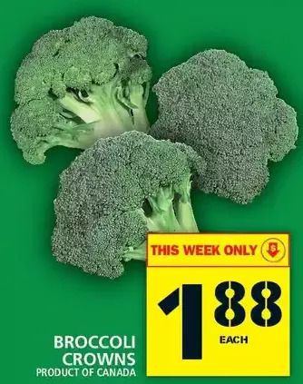 Food Basics Broccoli crowns offer