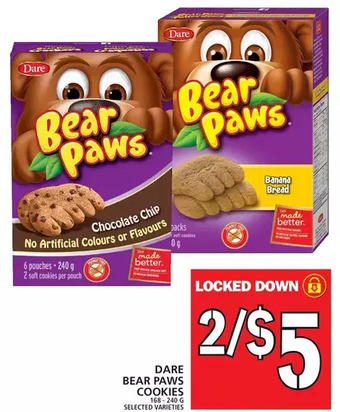 Food Basics Dare bear paws cookies offer