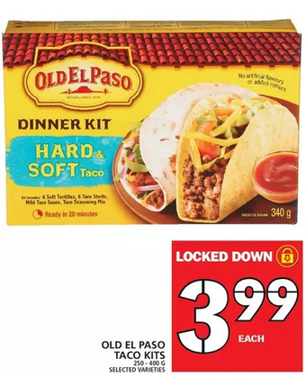 Food Basics Old el paso taco kits offer