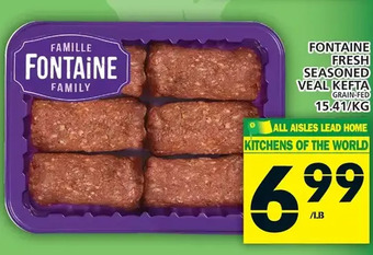 Food Basics Fontaine fresh seasoned veal kefta offer